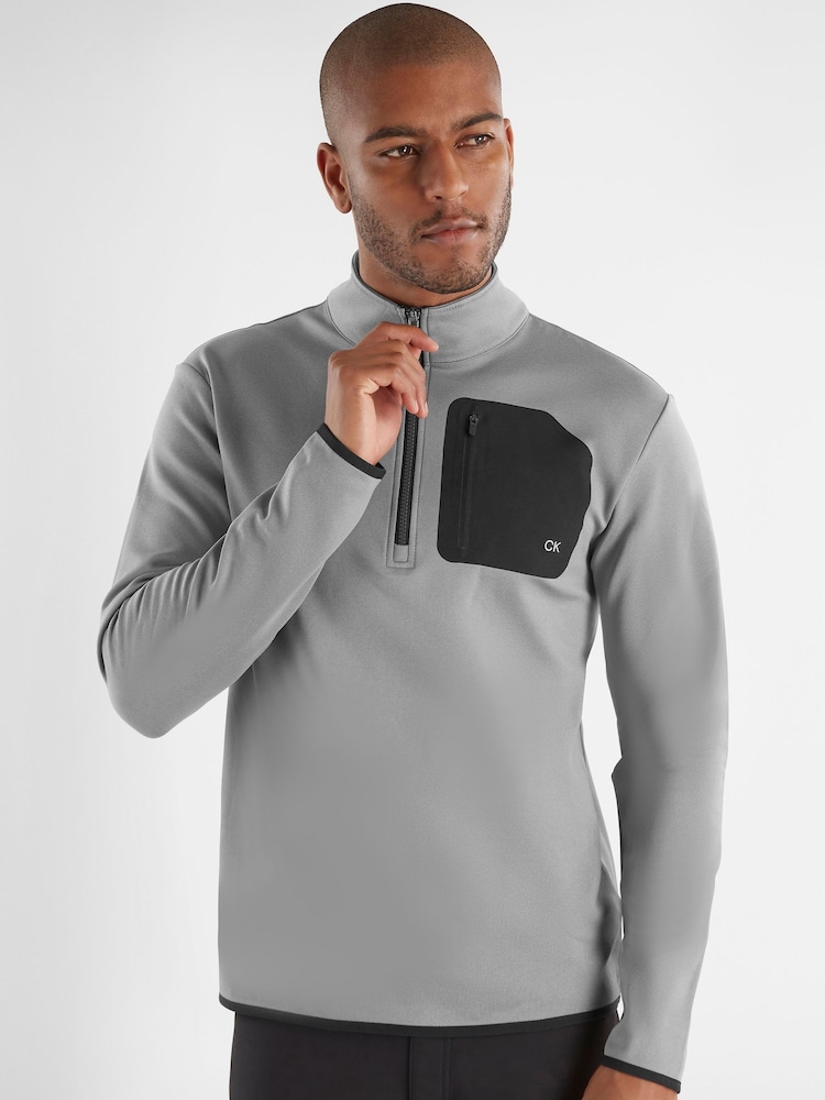 Calvin Klein Golf Delta Quarter Zip Sweatshirt - Image 1 of 9