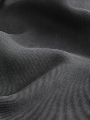 Charcoal Grey Tencel™ Lyocell Short Sleeve Shirt with Cuban Collar - Image 7 of 7