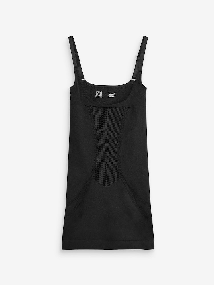 Black Firm Tummy Control Wear Your Own Bra Slip - Image 5 of 5