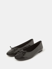 Accessorize Black Patent Ballet Flats - Image 1 of 2