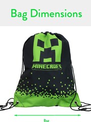 Character Black Minecraft Trainer Bag - Image 5 of 6