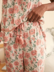 بيجاما قطن مزركشة بحمالات من Laura Ashley - صورة 7 من 11