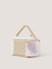 Monsoon Pink Fluffy Unicorn Make Up Bag - Image 3 of 5