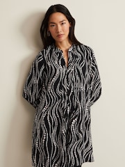 Phase Eight Black Patsy Pearl Swing Mini Dress - Image 1 of 6
