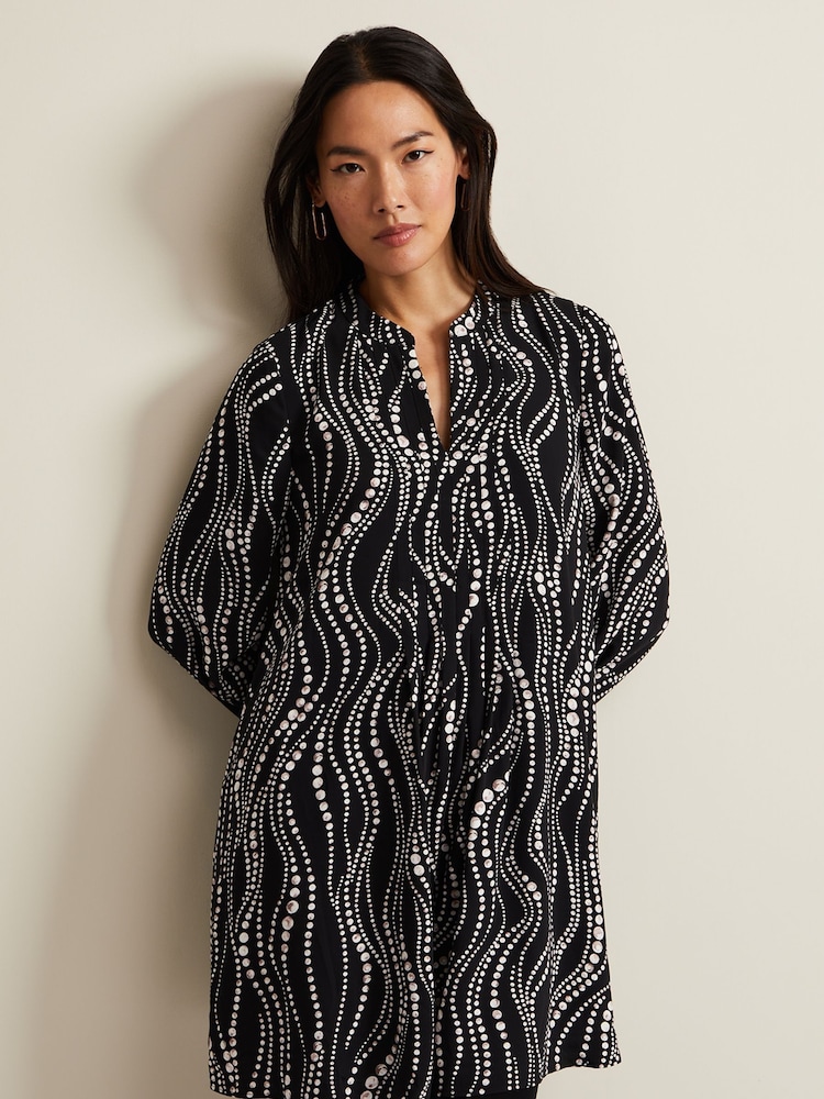 Phase Eight Black Patsy Pearl Swing Mini Dress - Image 1 of 6