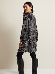 Phase Eight Black Patsy Pearl Swing Mini Dress - Image 2 of 6