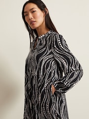 Phase Eight Black Patsy Pearl Swing Mini Dress - Image 4 of 6