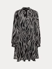 Phase Eight Black Patsy Pearl Swing Mini Dress - Image 6 of 6