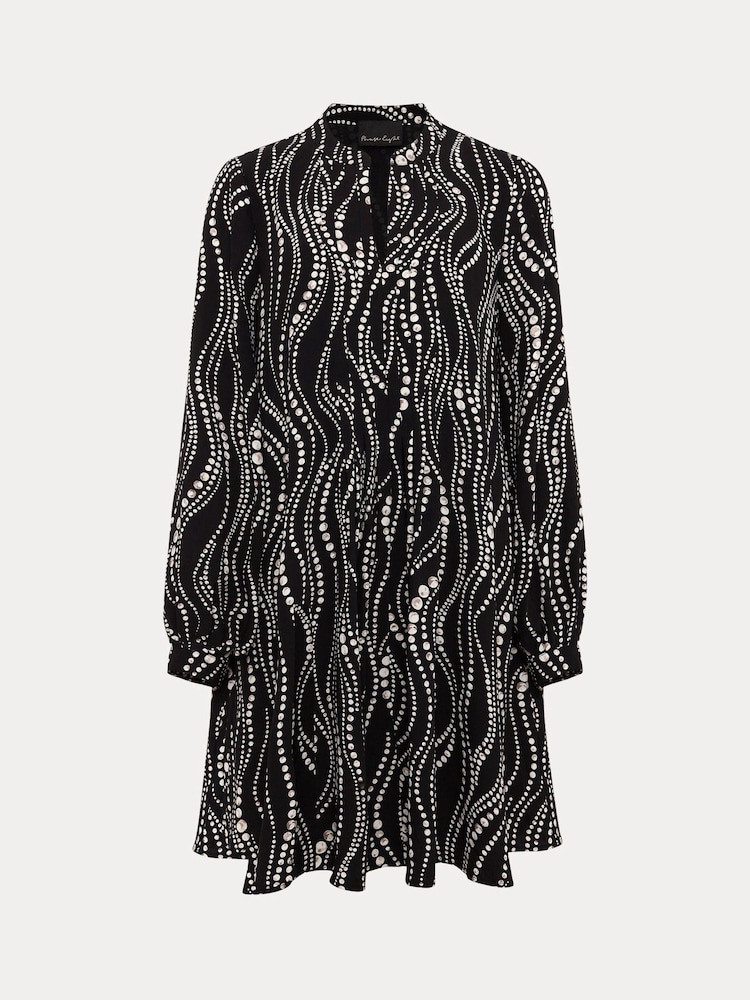 Phase Eight Black Patsy Pearl Swing Mini Dress - Image 6 of 6