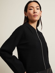 Phase Eight Black Zip Maise Jacket - Image 5 of 7