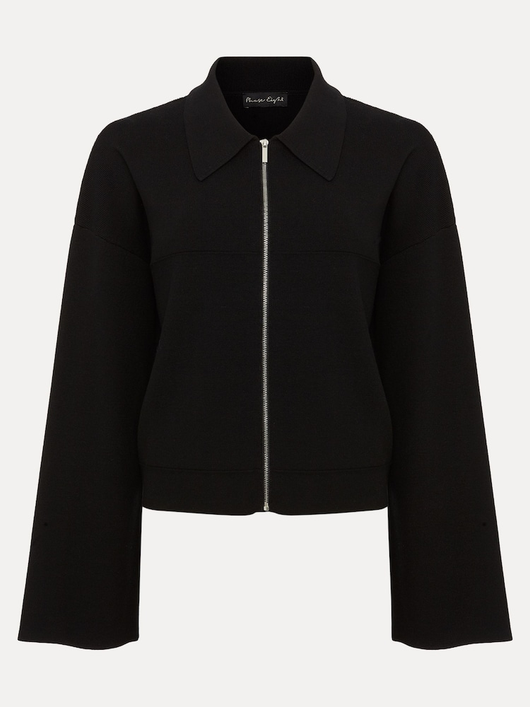 Phase Eight Black Zip Maise Jacket - Image 7 of 7