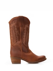 Moda in Pelle Fanntine Mid Leg Pointed Western Boots - Image 1 of 5
