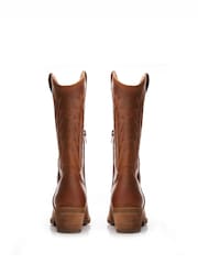 Moda in Pelle Fanntine Mid Leg Pointed Western Boots - Image 4 of 5