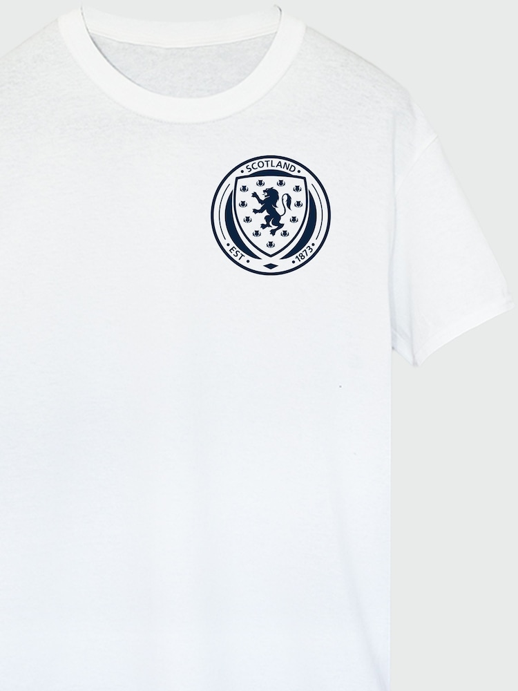 Brands In White Scotland Badge Pocket T-Shirt - Image 2 of 3 Brands In White Scotland Badge Pocket T-Shirt - Image 2 of 3