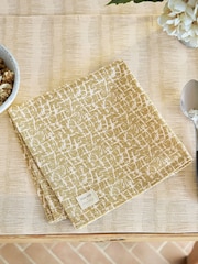 ABIGAIL AHERN x MURMUR Set of 4 Warm Ochre Camille Napkins - Image 1 of 3