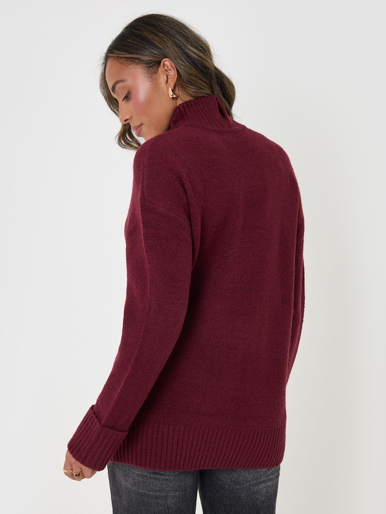 Threadbare Relaxed Fit воронка мойын джемпері - 5суретінің 2 суреті