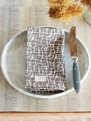 ABIGAIL AHERN x MURMUR Set of 4 Charcoal Camille Napkins - Image 1 of 4