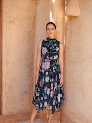 Phase Eight Black Petite Petite Lucinda Floral Dress - Image 1 of 8