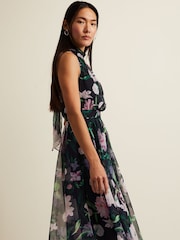 Phase Eight Black Petite Petite Lucinda Floral Dress - Image 5 of 8