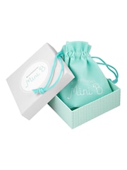 Beaverbrooks Children's Mini B Silver Bow Earrings - Image 3 of 5