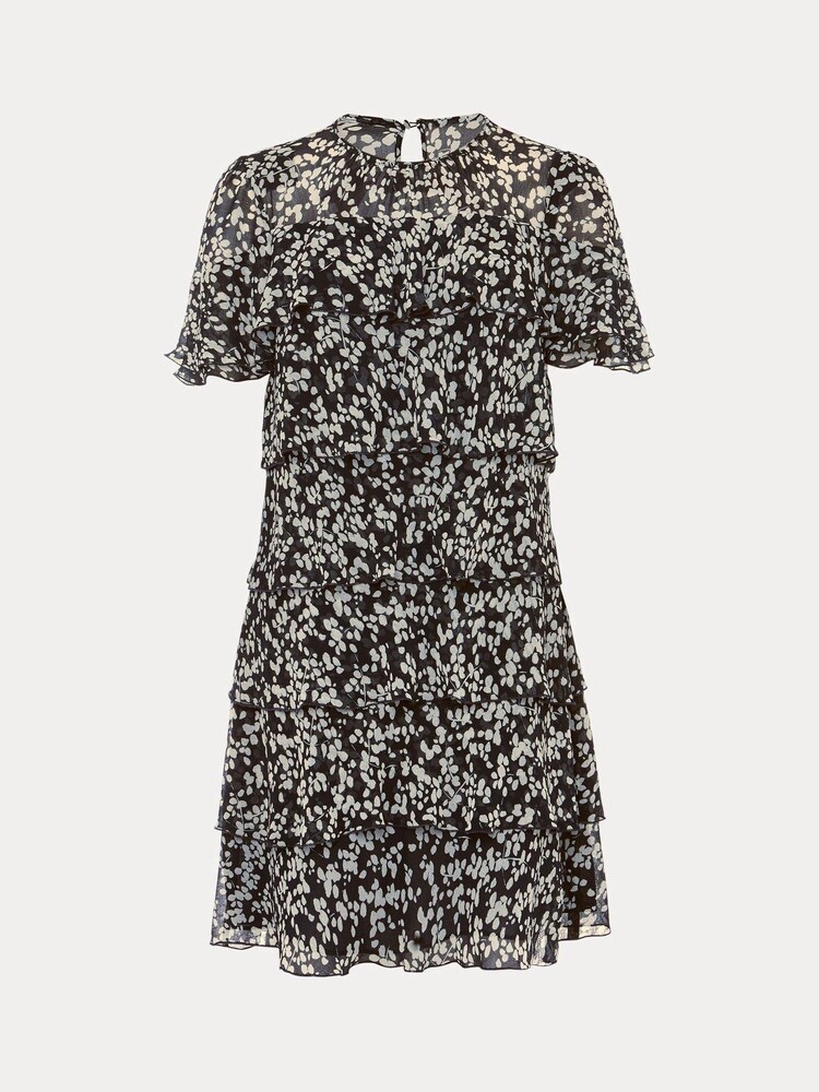 Phase Eight Natural Maeve Floral Tiered Shift Dress - Image 7 of 7