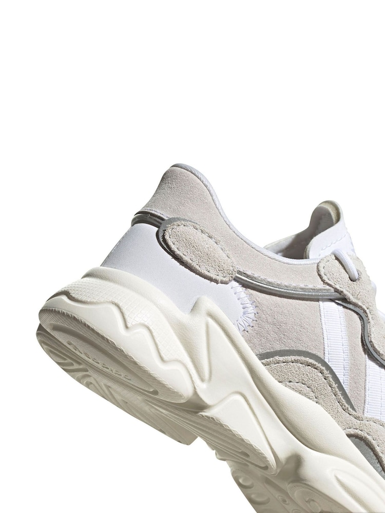 adidas Originals White Ozweego Trainers - Image 12 of 13