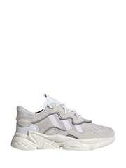 adidas Originals White Ozweego Trainers - Image 4 of 13