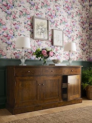 Laura Ashley Dark Chestnut Garrat 3 Door 3 Drawer Sideboard - Image 2 of 8