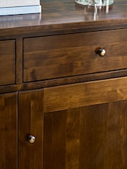 Laura Ashley Dark Chestnut Garrat 3 Door 3 Drawer Sideboard - Image 5 of 8