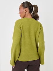 Threadbare Green Relaxed Fit Crew Neck Jumper - Image 3 of 5