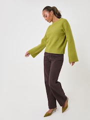 Threadbare Green Relaxed Fit Crew Neck Jumper - Image 4 of 5