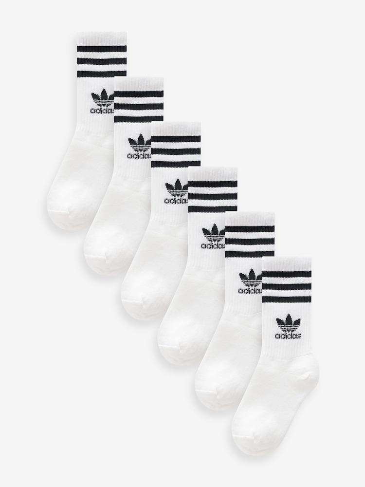 Weiß - Adidas Crew-Socken 6er-Pack - Bild 1 von 4 Weiß - Adidas Crew-Socken 6er-Pack - Bild 1 von 4