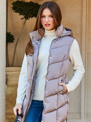Sosandar Natural Glam Lightly Padded Gilet - Image 1 of 5