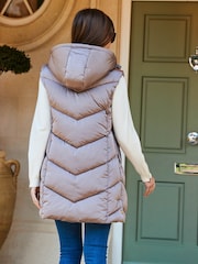 Sosandar Natural Glam Lightly Padded Gilet - Image 2 of 5