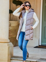 Sosandar Natural Glam Lightly Padded Gilet - Image 3 of 5