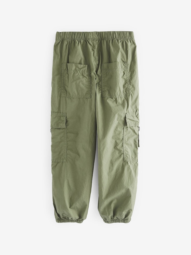 Khakigrün - Parachute-Cargohose mit Jerseyfutter (3–16 Jahre) - Bild 2 von 7