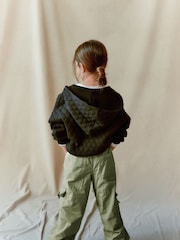 Khakigrün - Parachute-Cargohose mit Jerseyfutter (3–16 Jahre) - Bild 4 von 7