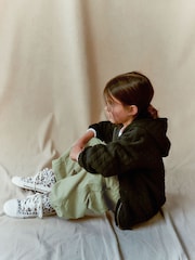 Khakigrün - Parachute-Cargohose mit Jerseyfutter (3–16 Jahre) - Bild 6 von 7