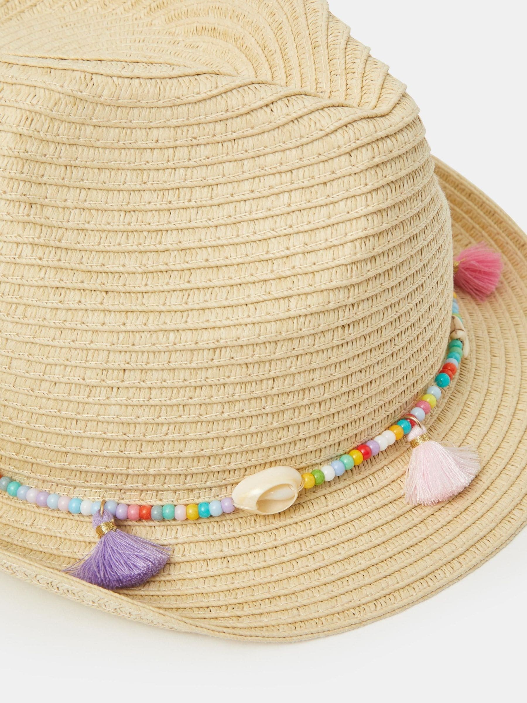 帽子 Ameri MEDI BEADS STRING STRAW HAT AMERI MEDI BEADS STRING