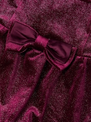 Monsoon Red Bow Velvet Romper - Image 3 of 3