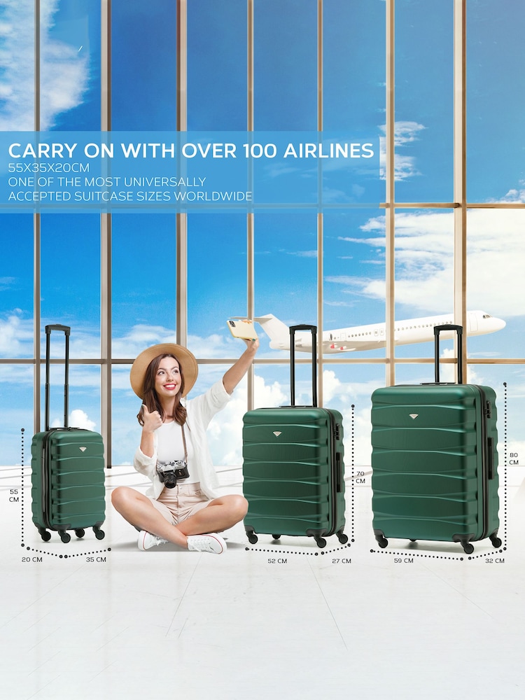 Flight Knight Hardcase Large Check in Suitcases and Cabin Case Set of 3 - Image 2 of 6 Flight Knight Hardcase Large Check in Suitcases and Cabin Case Set of 3 - Image 2 of 6