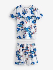 Blue Sonic 2 Pack Short Pyjamas (3-14yrs) - Image 2 of 6