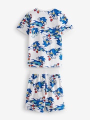 Blue Sonic 2 Pack Short Pyjamas (3-14yrs) - Image 3 of 6