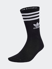adidas Black Crew Socks 6 Pack - Image 2 of 4