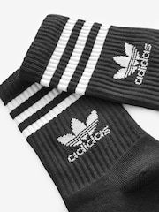 adidas Black Crew Socks 6 Pack - Image 3 of 4