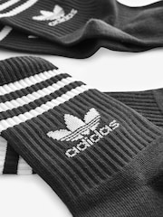 adidas Black Crew Socks 6 Pack - Image 4 of 4