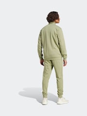adidas Green Sportswear Basic 3-Stripes French Terry Tracksuit - Image 2 of 8