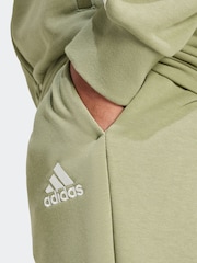 adidas Green Sportswear Basic 3-Stripes French Terry Tracksuit - Image 6 of 8