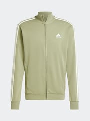 adidas Green Sportswear Basic 3-Stripes French Terry Tracksuit - Image 8 of 8