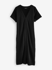 Black Jersey Kaftan Dress - Image 4 of 5